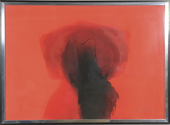 Otto Piene - Feuergouache - Rahmenbild