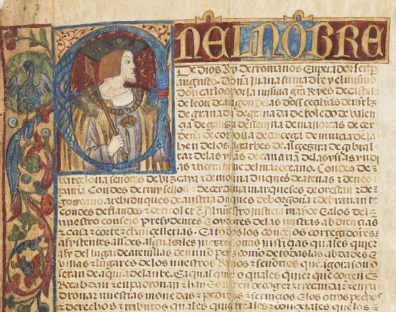 Carta executoria - Carta executoria de hidualgia, Carlos V., Handschrift 1524