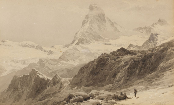 Edward Theodore Compton - Das Matterhorn von der Triftkumme