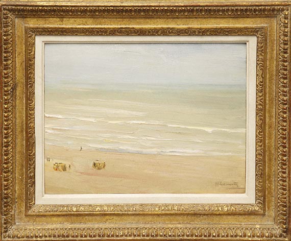 Max Liebermann - Strand und Meer in Zandvoort – Brandungswellen - Rahmenbild