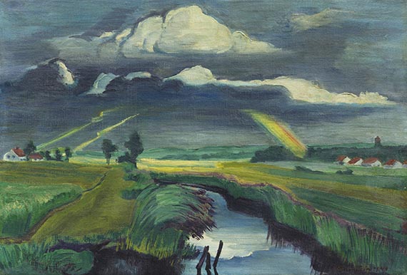 Hermann Max Pechstein - Verziehendes Gewitter