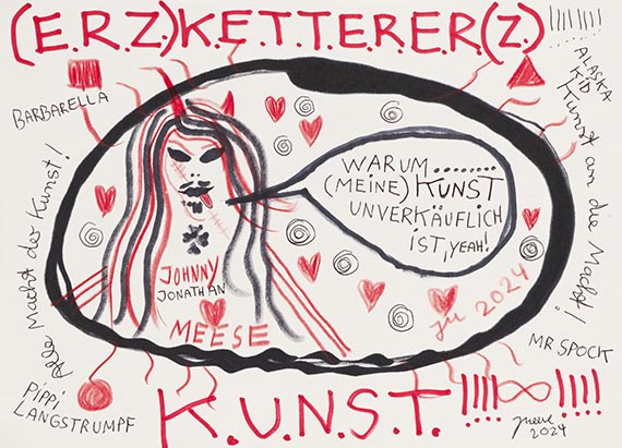 Jonathan Meese - WARUM... (MEINE) KUNST UNVERKÄUFLICH IST, YEAH