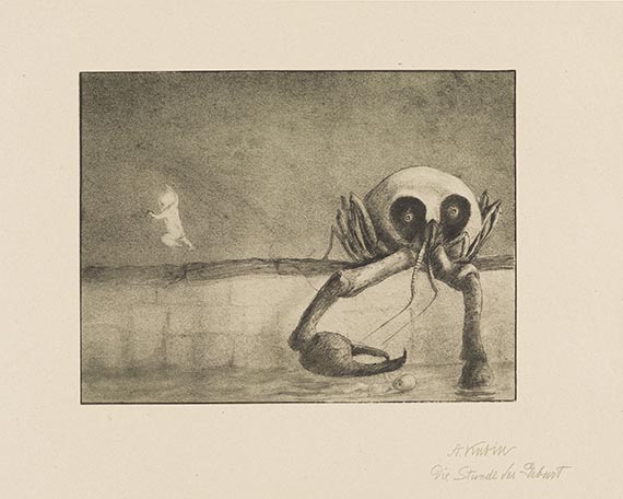 Alfred Kubin - 15 Faksimile-Drucke. Dabei 9 weitere Werke