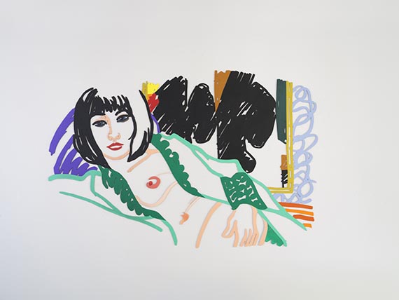 Tom Wesselmann - Monica in Robe with Motherwell