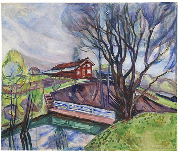 Edvard Munch<br />Das rote Haus (Det røde hus), 1926