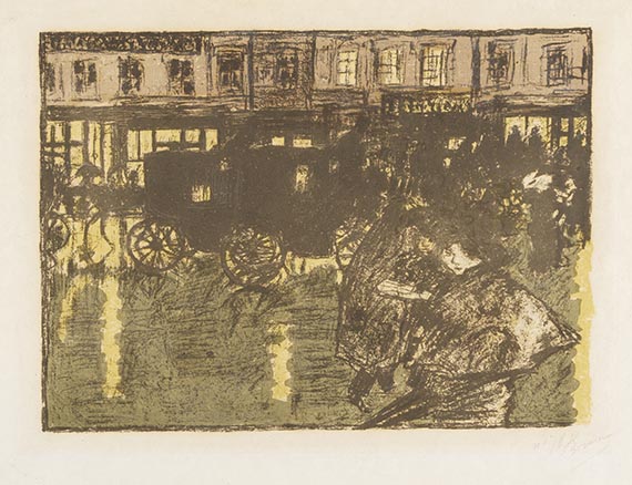 Pierre Bonnard - Rue, le soir, sous la pluie