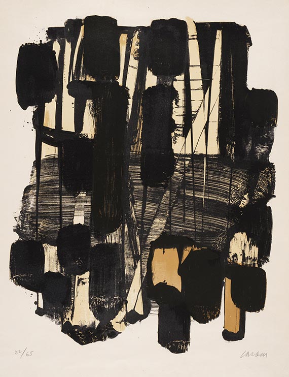 Pierre Soulages - Lithographie No. 11