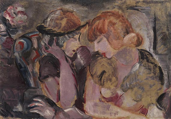 Helmut Kolle gen. vom Hügel - Zwei junge Frauen im Gespräch