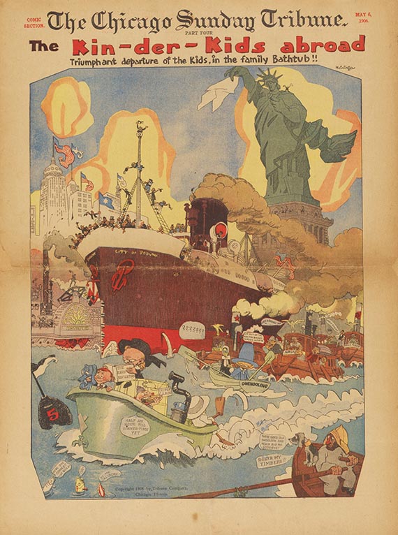 Lyonel Feininger - Printed comic pages from the Chicago Tribune