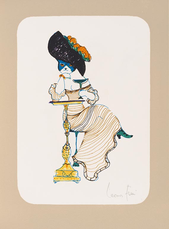 Leonor Fini - Le grande parade des chats - 49 von 60 Lithographien