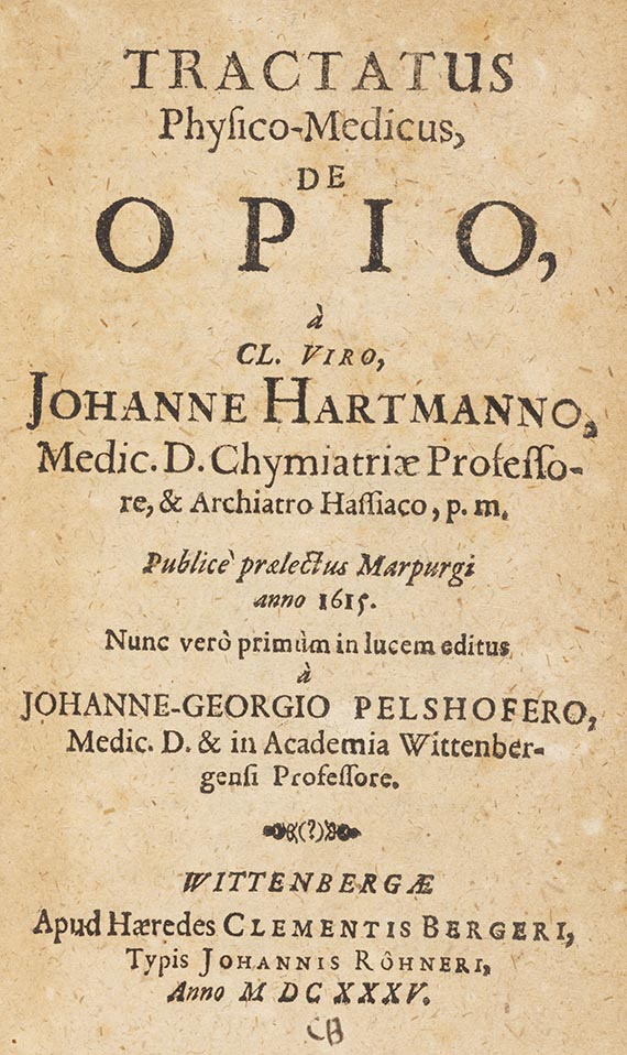 Johann Hartmann - Tractatus physico-medicus de opio