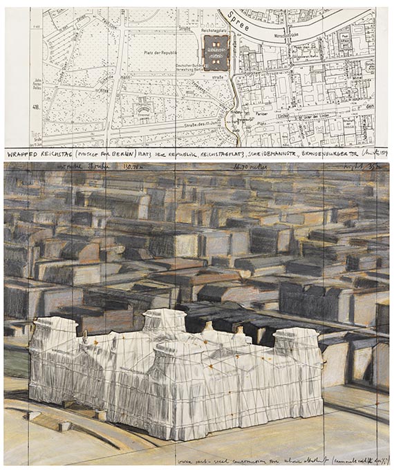  Christo - Wrapped Reichstag (Project for Berlin) (2-teilig)