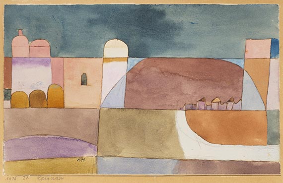 Paul Klee - Kairuan (Kairuan mit den Kamelen und dem Esel)