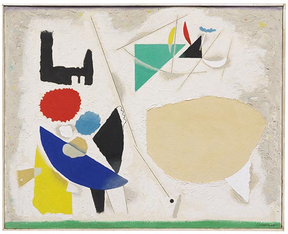 Willi Baumeister - Kegelspiel mit Schaukel