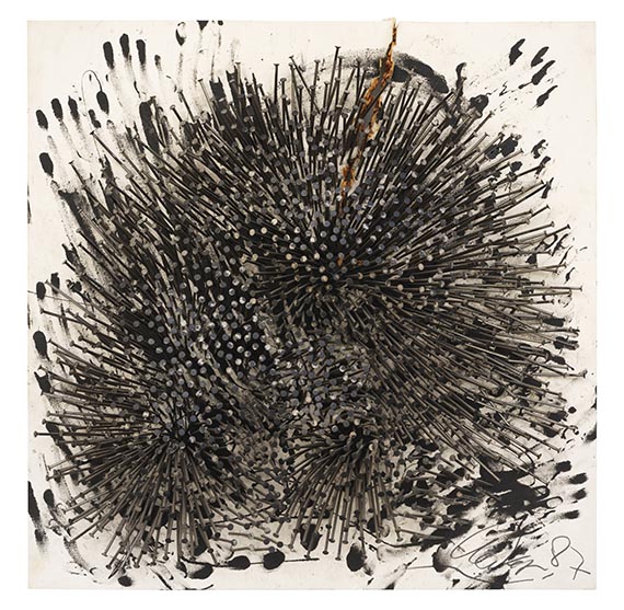 Günther Uecker - Ohne Titel (Verstörung)