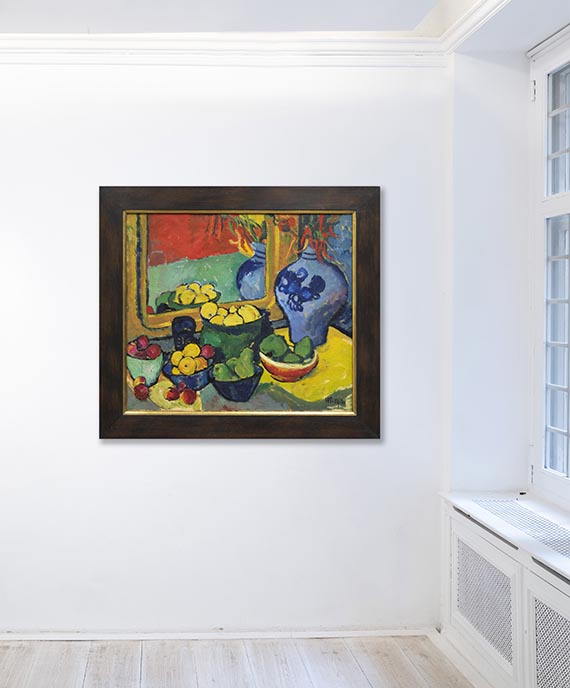 Hermann Max Pechstein - Weib mit Inder auf Teppich / Früchte (Rückseite) - Weitere Abbildung