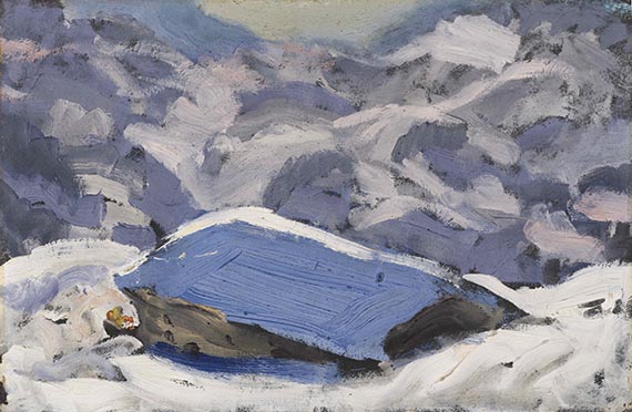 Alfons Walde - Bauernhaus im Schnee