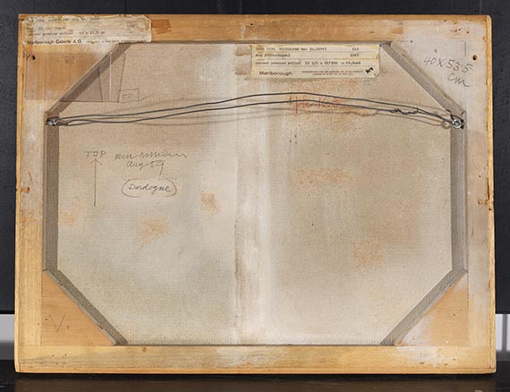 Ben Nicholson - Aug. 59 (Dordogne) - Rückseite