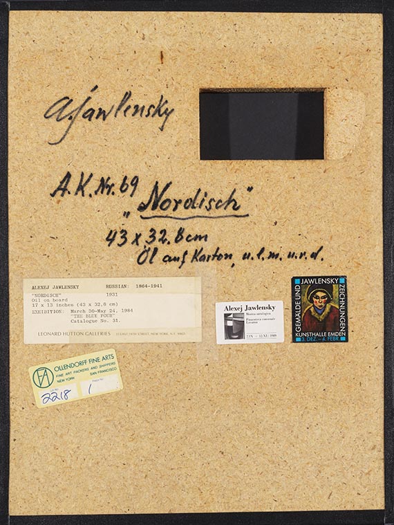 Alexej von Jawlensky - Nordisch (Großer Abstrakter Kopf) - Weitere Abbildung