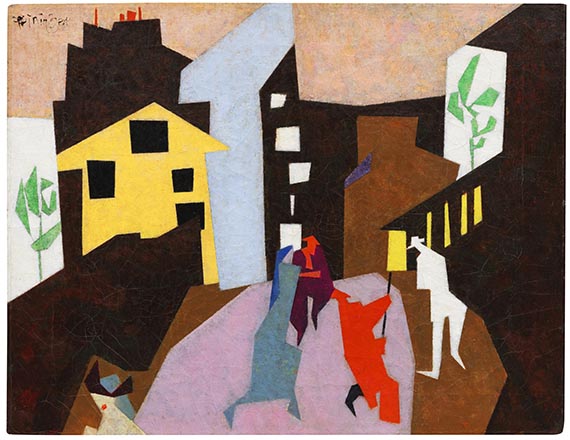 Lyonel Feininger - The Red Streetsweeper (II)