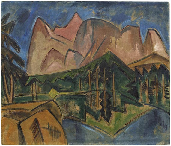 Karl Schmidt-Rottluff - Alpenlandschaft