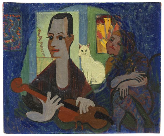 Ernst Ludwig Kirchner - Hommage à Klee (Bildnis Paul Klee und Frau)